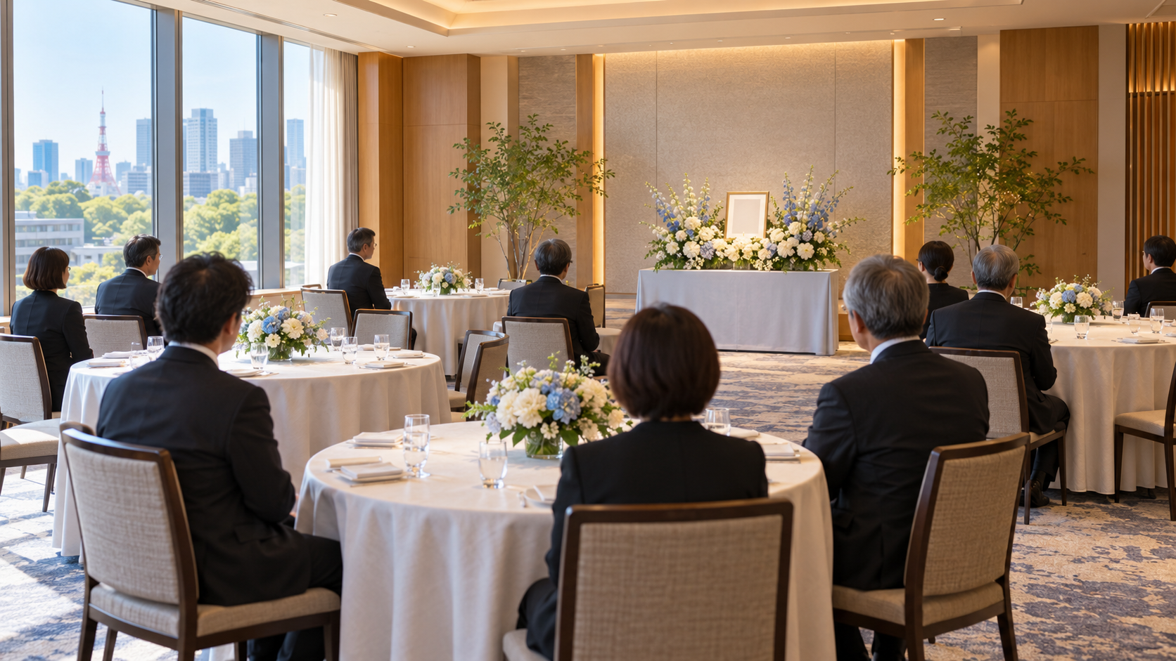 少人数のお別れの会を想定した会場イメージ